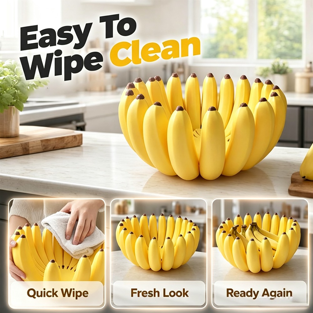 Home Cooking Dishes - Banana Shape Fruit Bowl Snack Tray