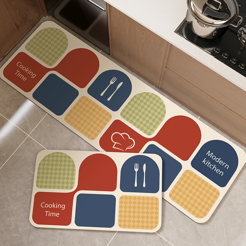 Modern Kitchen Mat Set Non Sli - Home Cooking Made Easy 评论和价格