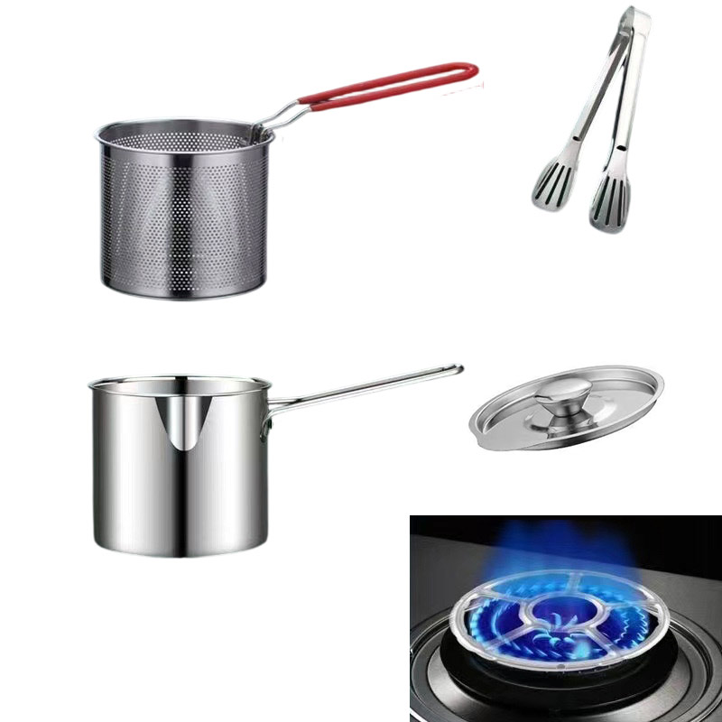 Mini Deep Fry Pot 304 Stainles - Home Cooking Oil Filter 评论和价格