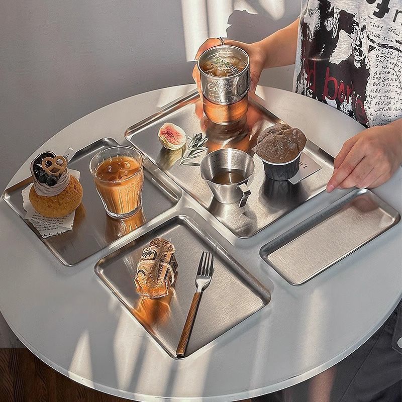 Ins Korean Plateins, Stainless - Home Cooking Dishes 评论和价格