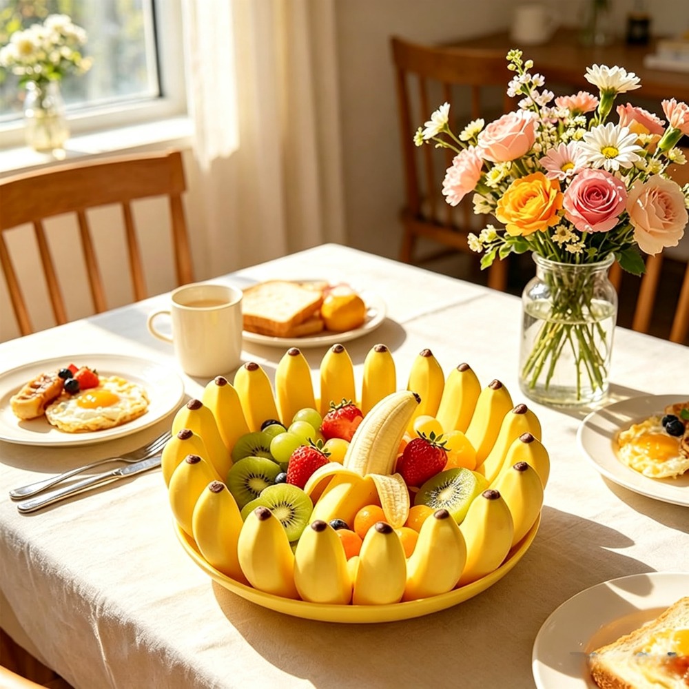 Banana Shape Fruit Bowl Snack  - Home Cooking Dishes 评论和价格