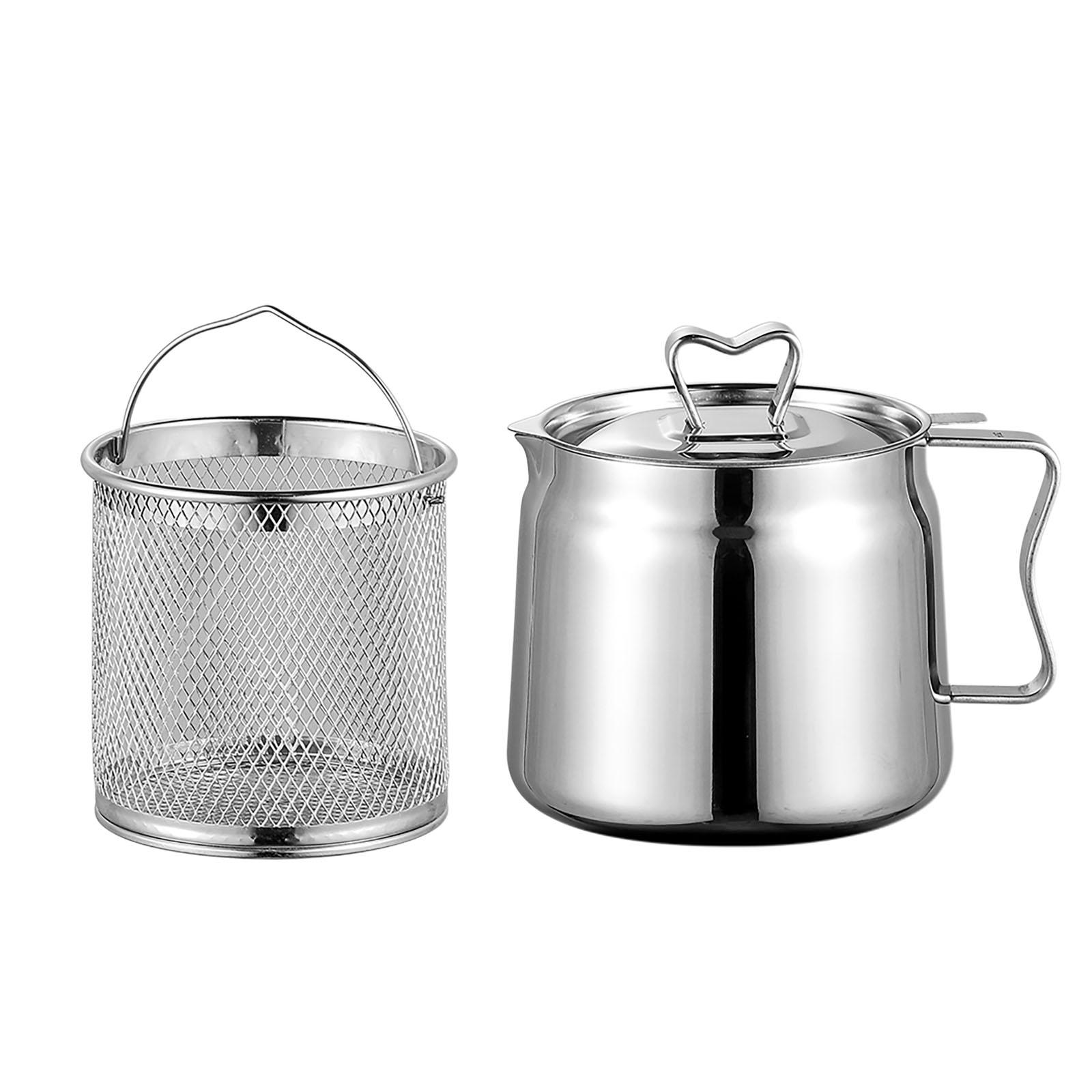 Deep Fryer Set Stainless Oil F - Home Cooking Oil Filter 评论和价格
