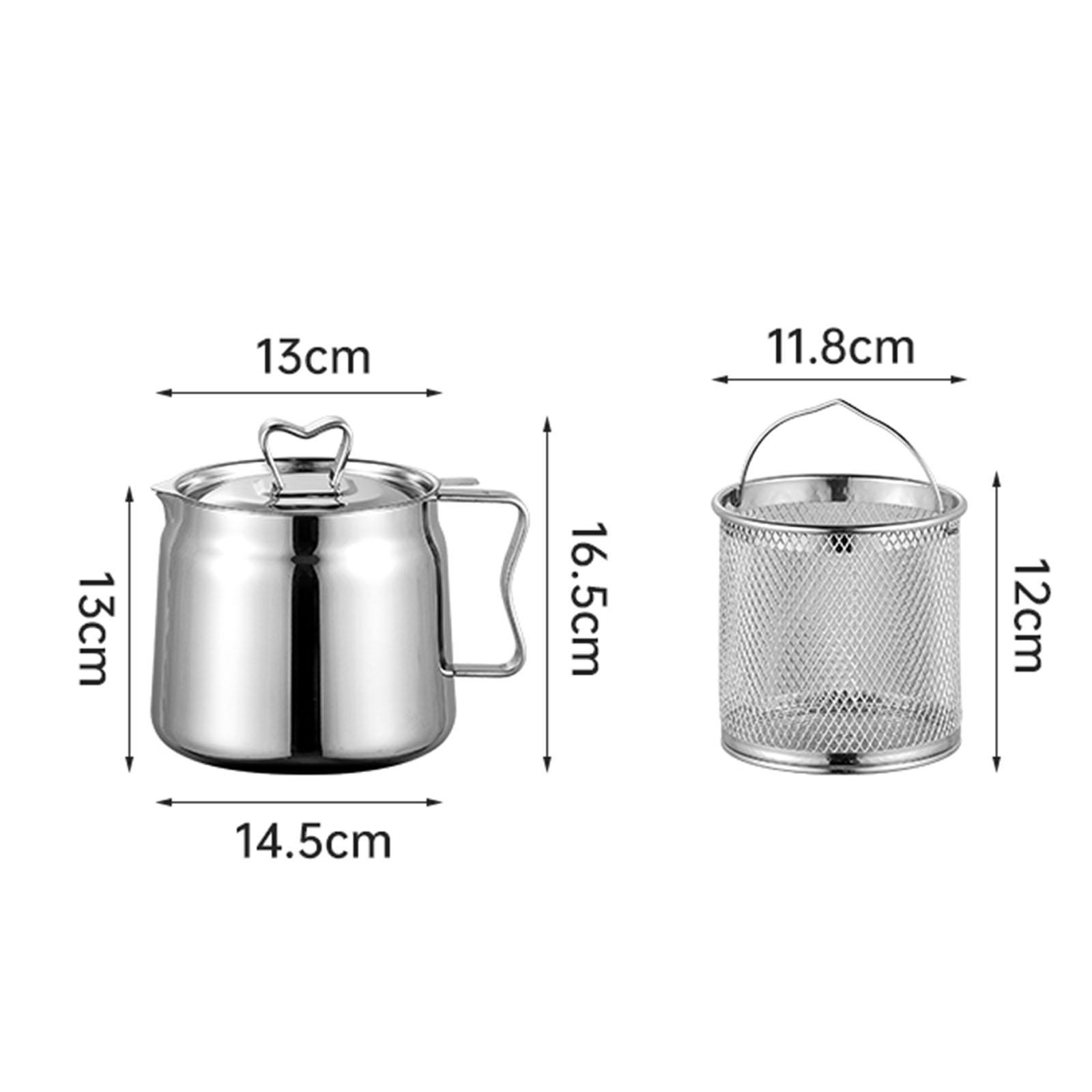 Deep Fryer Set Stainless Oil F - Home Cooking Oil Filter 评论和价格