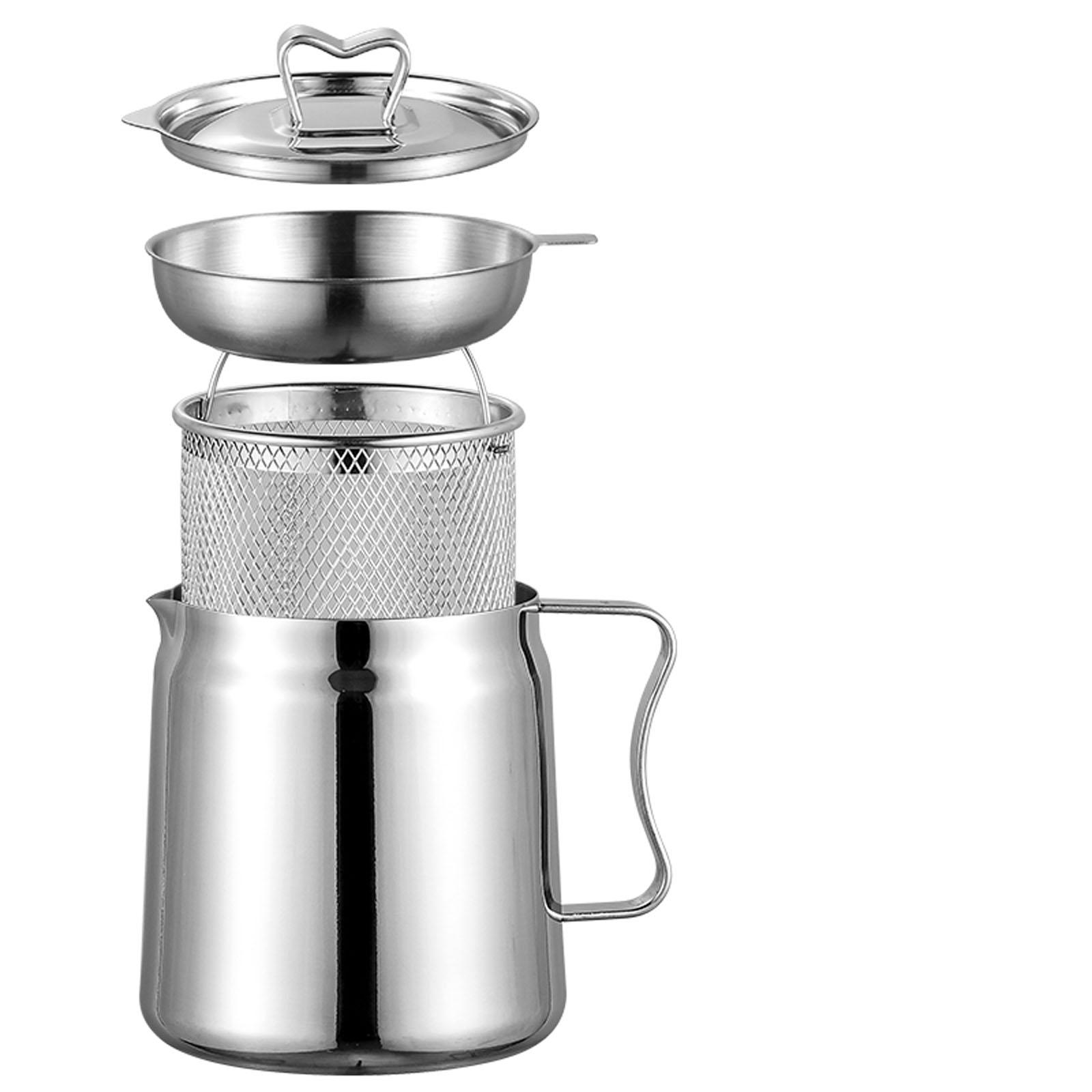 Deep Fryer Set Stainless Oil F - Home Cooking Oil Filter 评论和价格