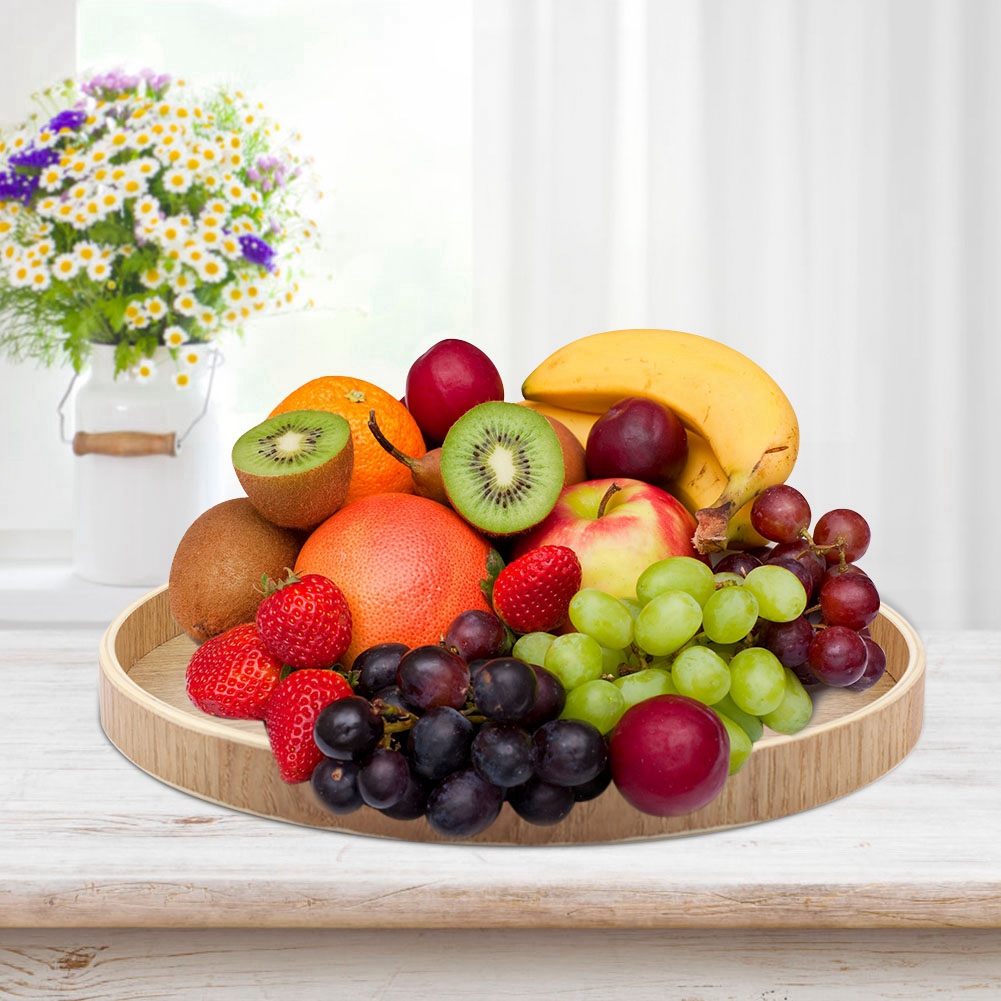 Wooden Serving Tray Tea Plate  - Home Cooking Dishes 评论和价格