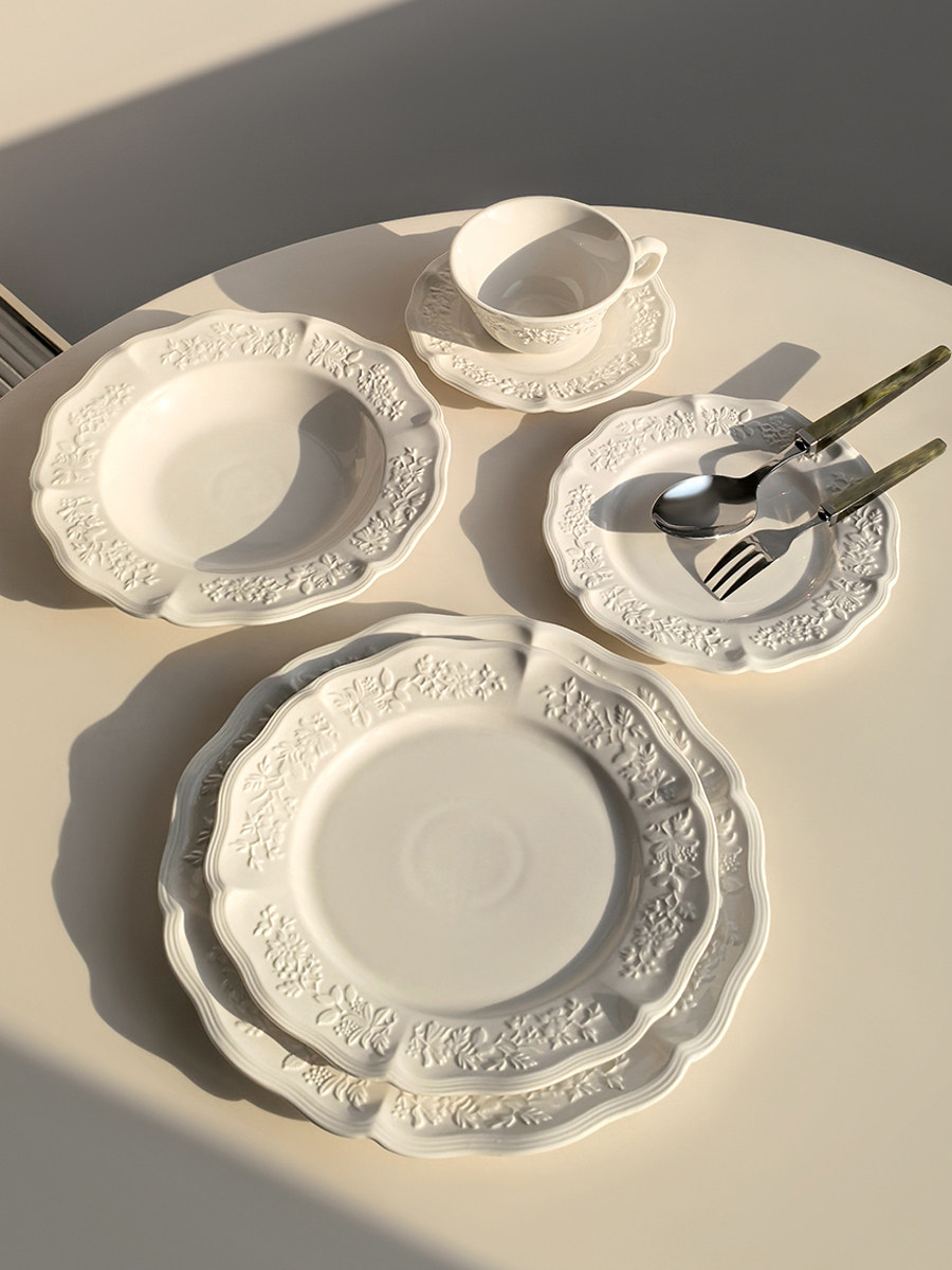 Alice Relief Ceramic Tableware - Home Cooking Dishes 评论和价格