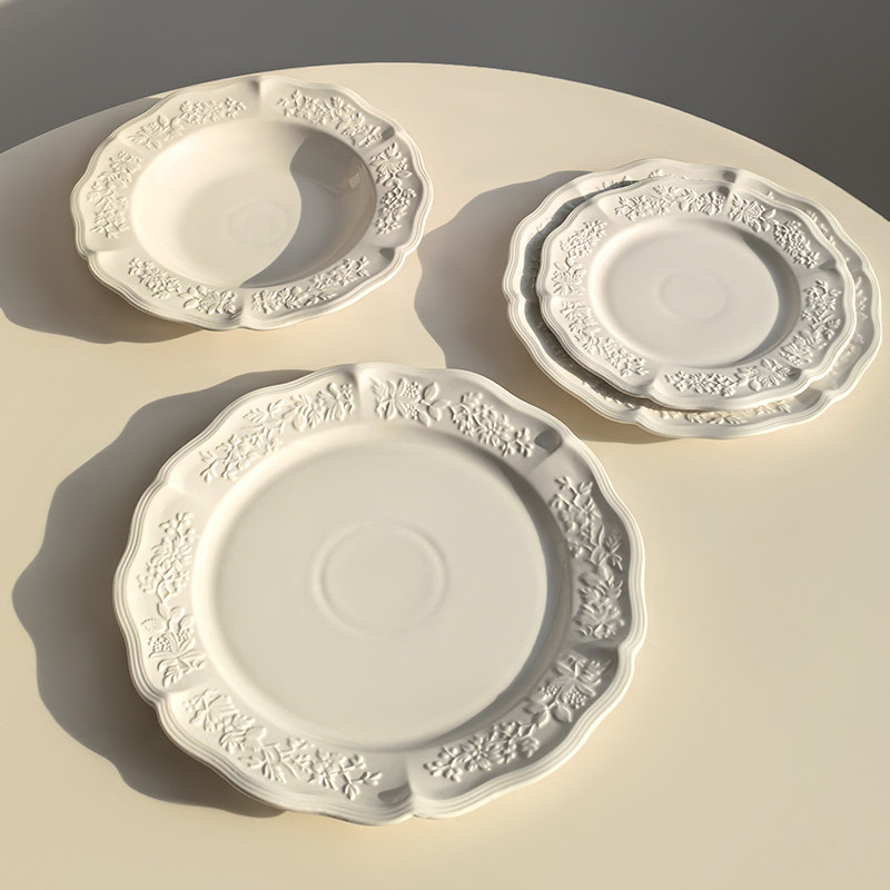 Alice Relief Ceramic Tableware - Home Cooking Dishes 评论和价格