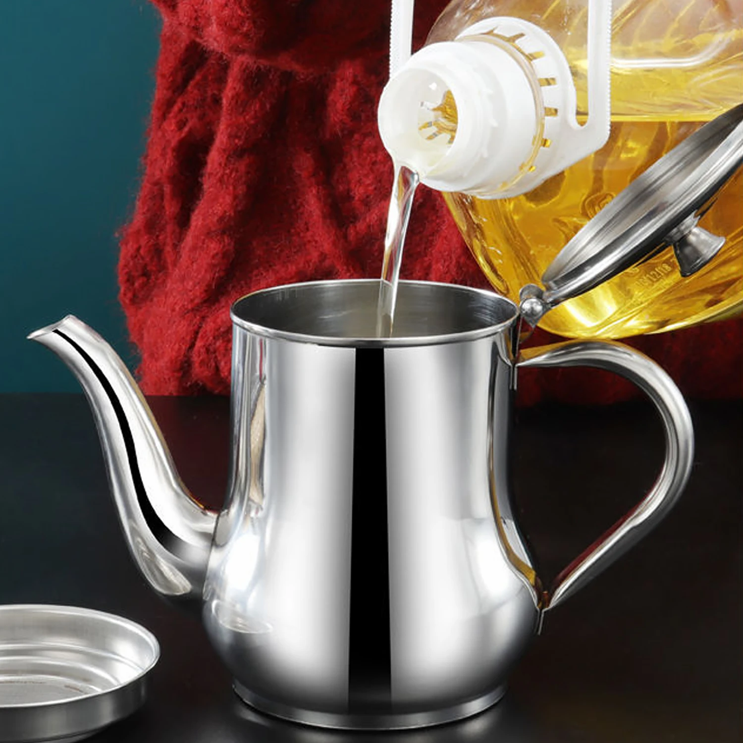 1Pc Stainless Steel Oil Pot Wi - Home Cooking Oil Filter 评论和价格