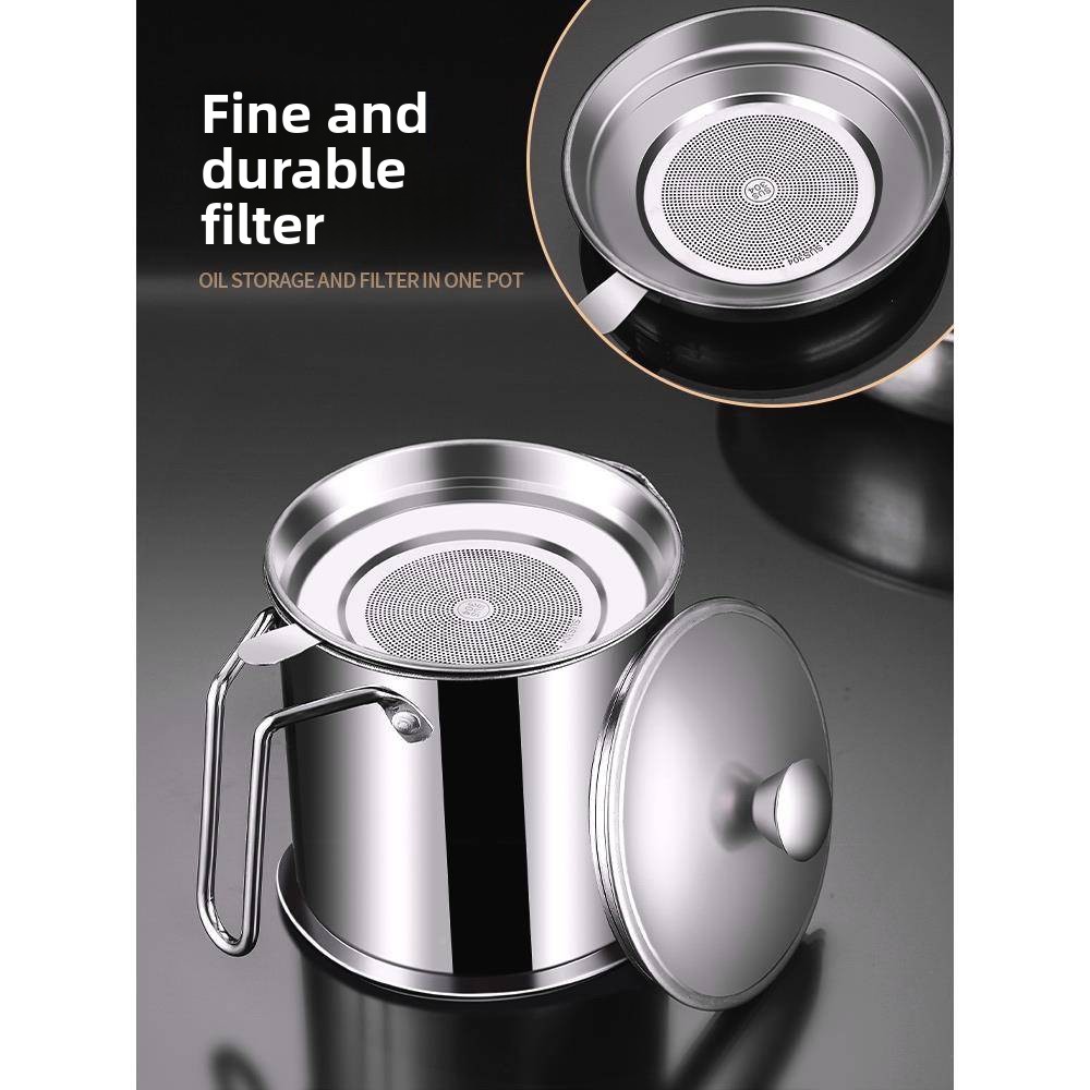Stainless Steel Oil Bottle Fil - Home Cooking Oil Filter 评论和价格